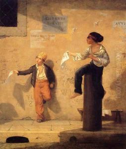 The Roman Newsboys by Martin Johnson Heade
