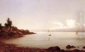 Rocky Shore by Martin Johnson Heade
