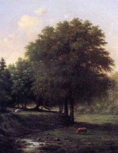 Summer Landscape With Cattle by Martin Johnson Heade