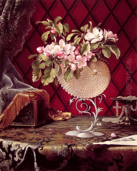 Still Life with Apple Blossoms in a Nautilus Shell - view 1