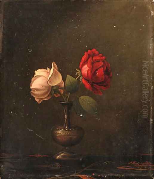 Still Life with Red and Pink Roses - view 1
