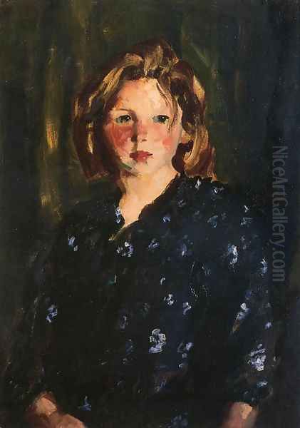 Portrait Of A Young Girl by Robert Henri