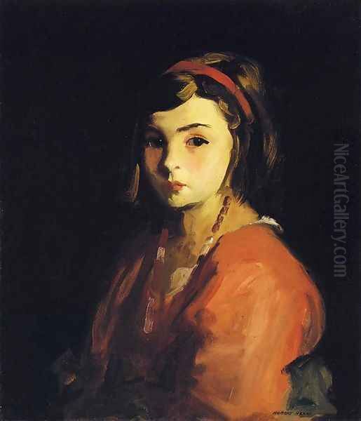 Little Girl In Red Aka Agnes In Red - view 1