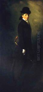 Portrait Of Miss Leora Dryer In Riding Custume