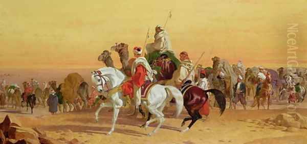 An Arab caravan - view 1