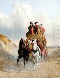 The Royal Mail Coach on the Road, 1841 by John Frederick Herring Snr