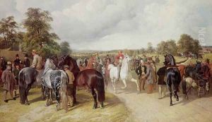 English Horse Fair on Southborough Common by John Frederick Herring Snr
