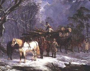 The woodcutters by John Frederick Herring Snr