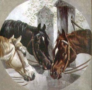 The Three Friends, 1848 by John Frederick Herring Snr