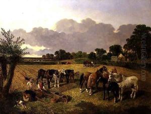 Resting Plough Team by John Frederick Herring Snr