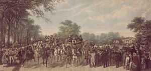 Return from the Derby, 1862 by John Frederick Herring Snr