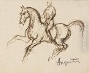 Etude De Cavalier by Louis Anquetin
