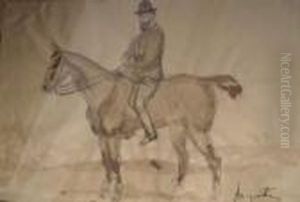 Autoportrait A Cheval by Louis Anquetin