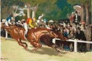 L'arrivee by Louis Anquetin