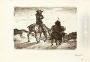 Don Quichotte Et Sancho Panca by Louis Anquetin