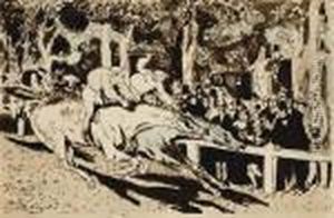 L'arrivee by Louis Anquetin