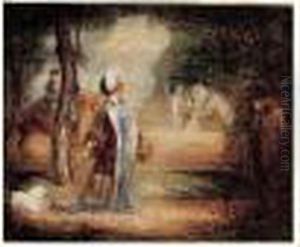 Elegante Au Bois, Circa 1900-1905 by Louis Anquetin