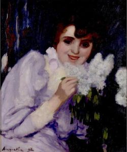 Femme Au Lilas by Louis Anquetin