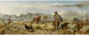 Gathering The Flock by Richard Ansdell