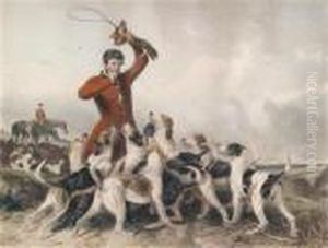 Huntsman And Hounds by Richard Ansdell