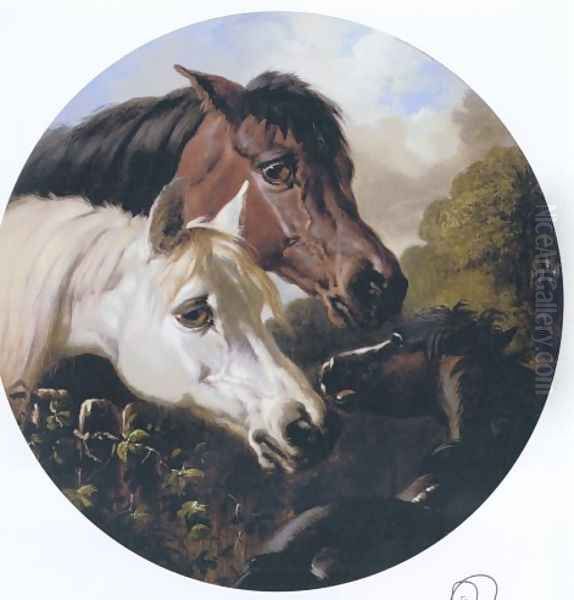 Two Hoeses And A Foal - view 1