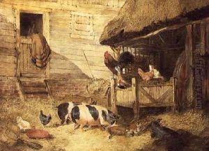 Farmyard Scene 2 by John Frederick Herring Snr