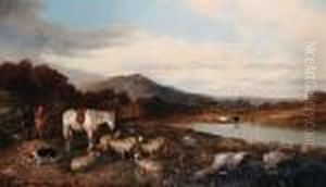 A Highland Scene by Richard Ansdell