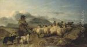 A View In The Grampians by Richard Ansdell