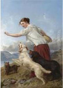 The Highland Lassie by Richard Ansdell