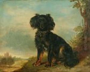 Circle Of Richard Ansdell (mid 19th Century)
A Cavalier King Charles Spaniel Before A Landscape by Richard Ansdell
