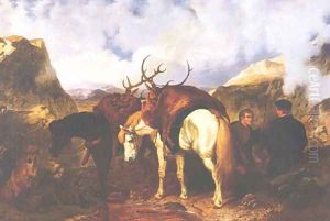 Return From The Hunt by John Frederick Herring Snr