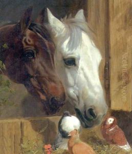 Best of Friends Detail 1847 by John Frederick Herring Snr