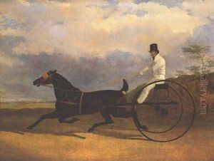 Famous Trotting Horse Rattler by John Frederick Herring Snr