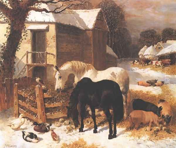 Barnyard In Winter - view 1