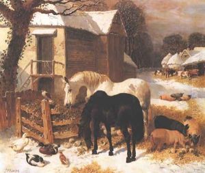 Barnyard In Winter