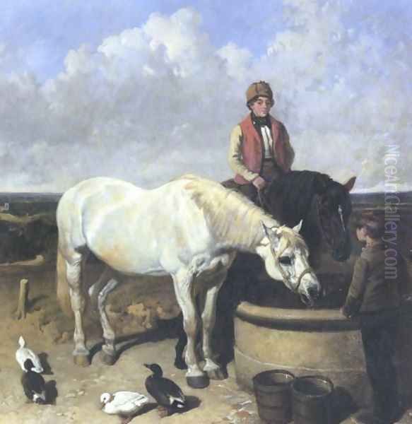 Horses Rider And Stable Hand 1849 - view 1