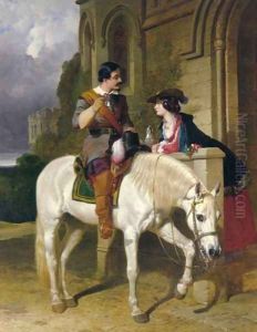 The Rose 1853 by John Frederick Herring Snr