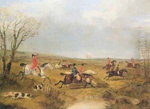 Full Cry Foxhunting Print 1844 by John Frederick Herring Snr