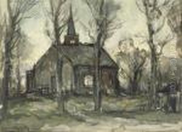 A Church In A Wooded Landscape - view 1