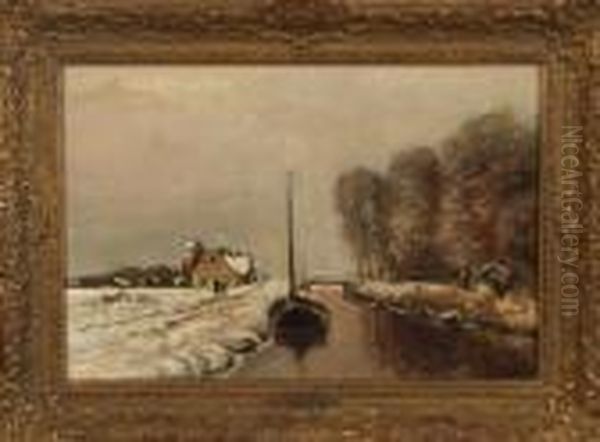 Canal In Winter - view 1