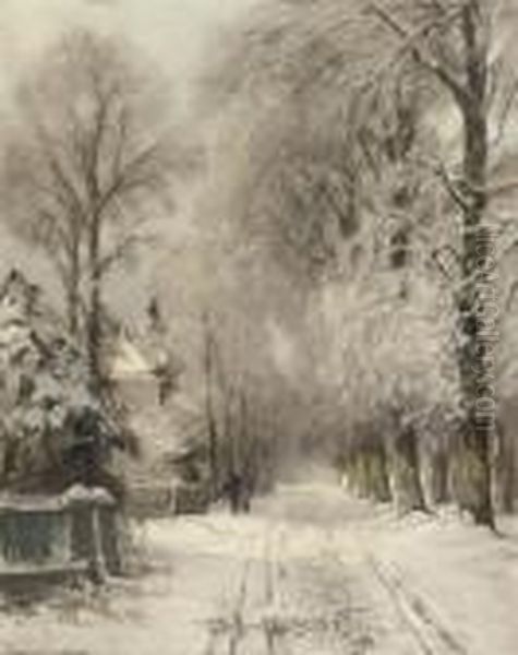 Wandering Along A Snowy Lane - view 1