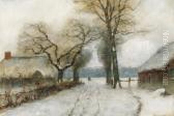 A Snow-covered Country Lane - view 1