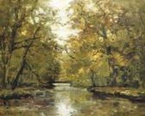 A Forest Stream In Autumn by Louis Apol