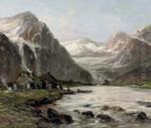 A Fjord In Norway by Louis Apol