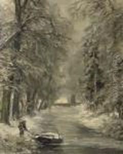 A Snow Covered Forest by Louis Apol