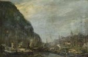 Harbour Of Bergen by Louis Apol