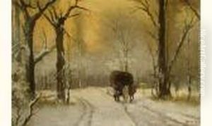 Charrette Dans La Neige