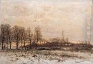 Zonsondergang by Louis Apol