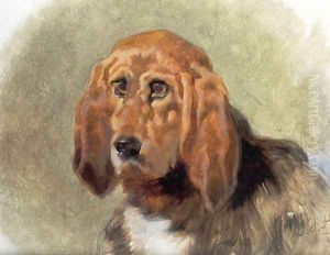 Study of a Hound by John Frederick Herring Snr