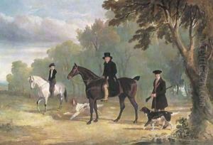 The Sorby Family Of Button Hall 1828 by John Frederick Herring Snr